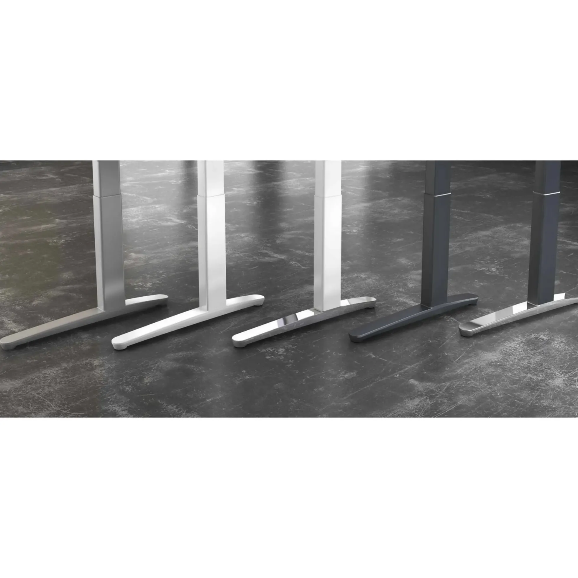 XBHM 12 GG | Schreibtisch 120 x 80 elektrisch höhenverstellbar Eiche
