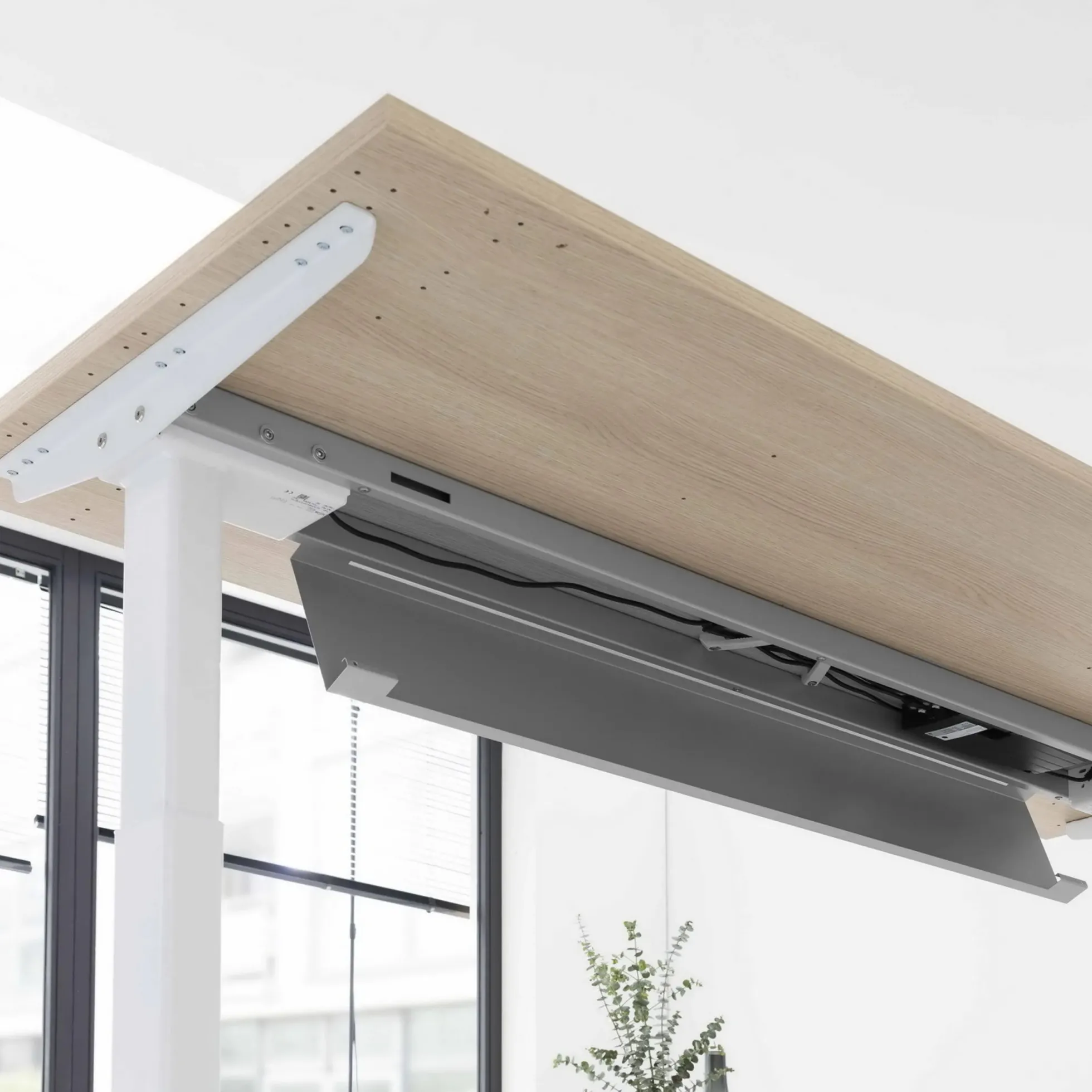 XBHM 12 GG | Schreibtisch 120 x 80 elektrisch höhenverstellbar Eiche