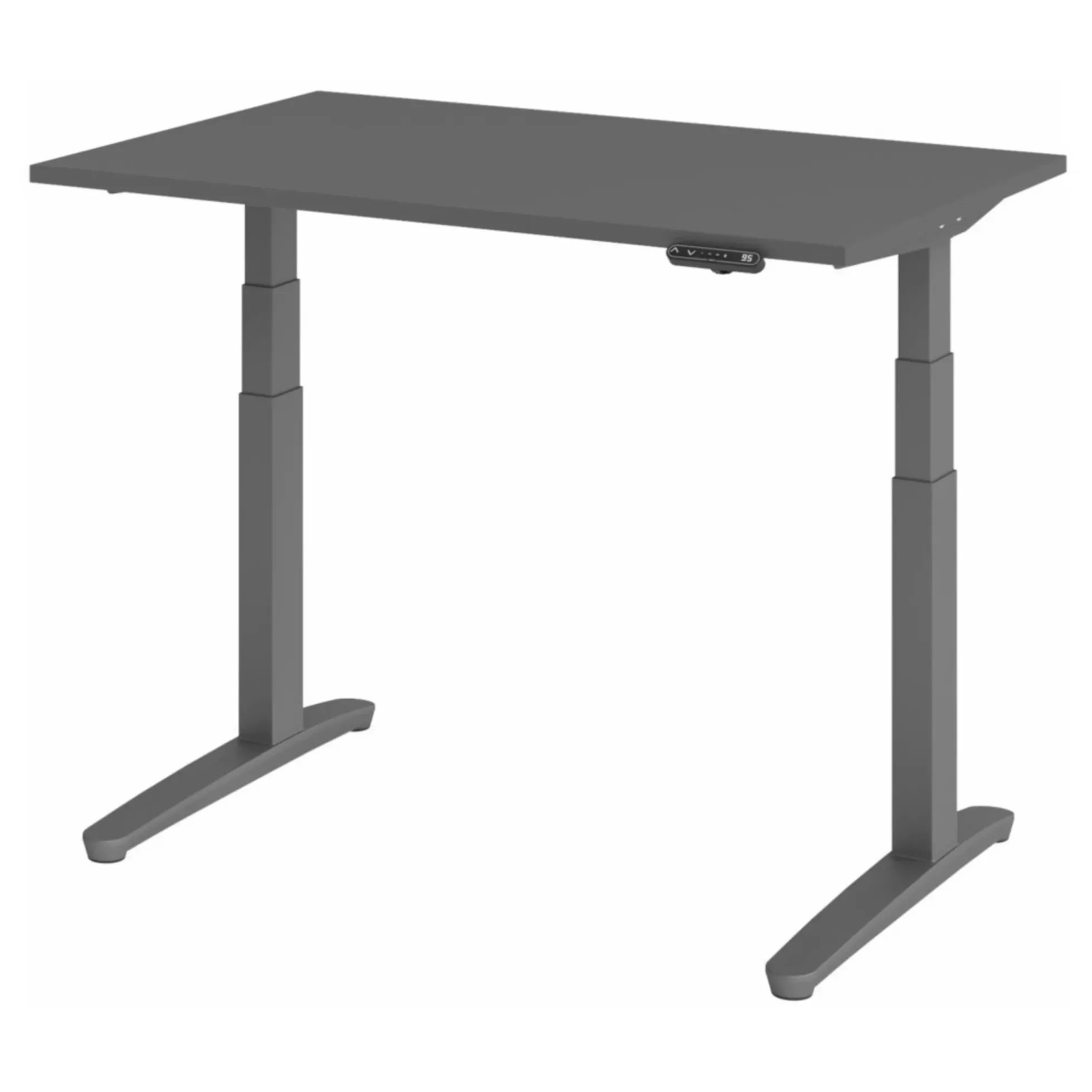 XBHM 12 GG 120 x 80 elektrisch höhenverstellbar Graphit