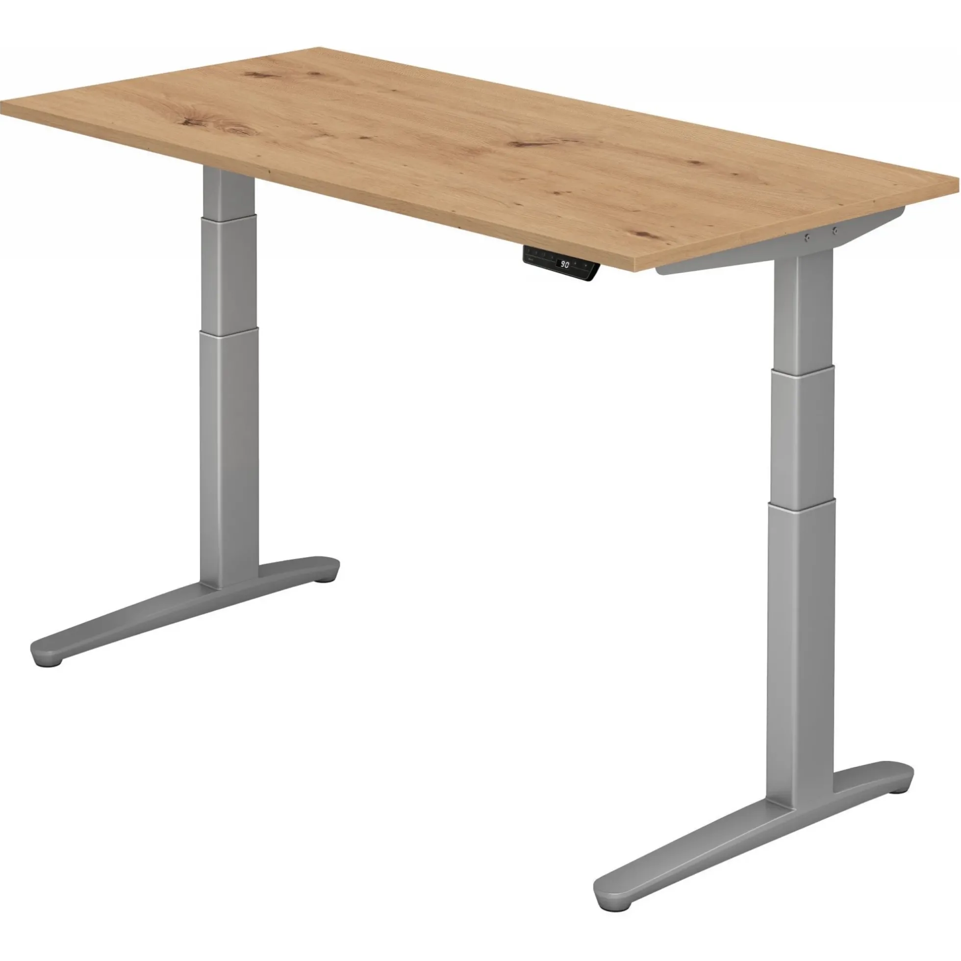 XBHM 16 SS | Schreibtisch 160 x 80 elektrisch höhenverstellbar Asteiche