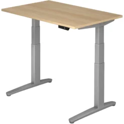 XBHM 12 SS | Schreibtisch 120 x 80 elektrisch höhenverstellbar Eiche
