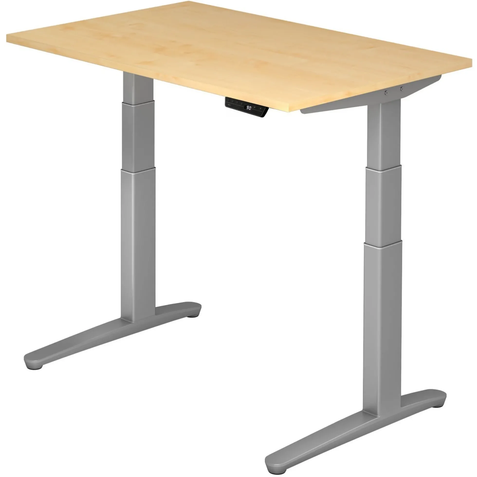 XBHM 12 SS | Schreibtisch 120 x 80 elektrisch höhenverstellbar Ahorn