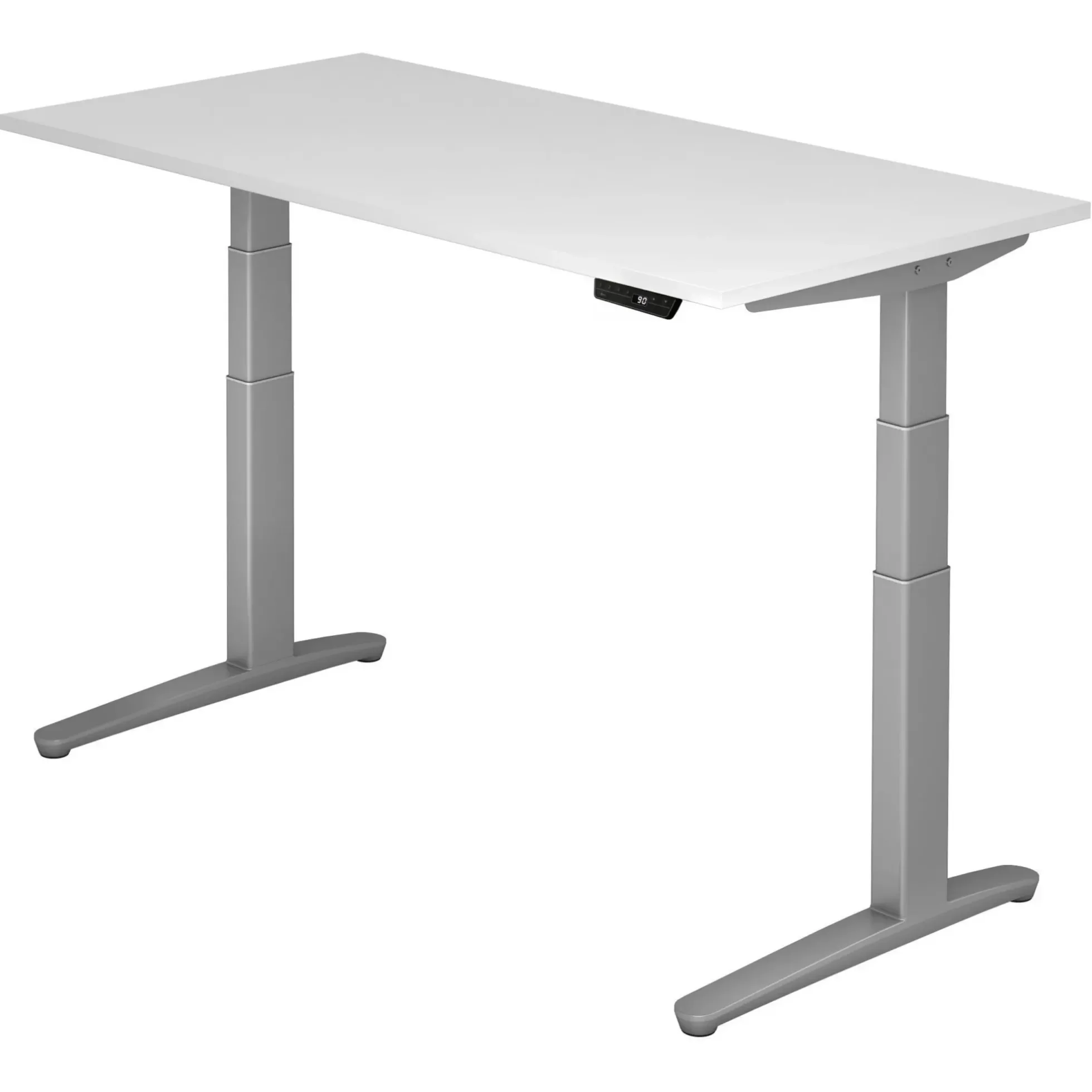 XBHM 16 SS | Schreibtisch 160 x 80 elektrisch höhenverstellbar Weiß