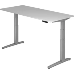 XBHM 19 SS | Schreibtisch 180 x 80 elektrisch höhenverstellbar Grau