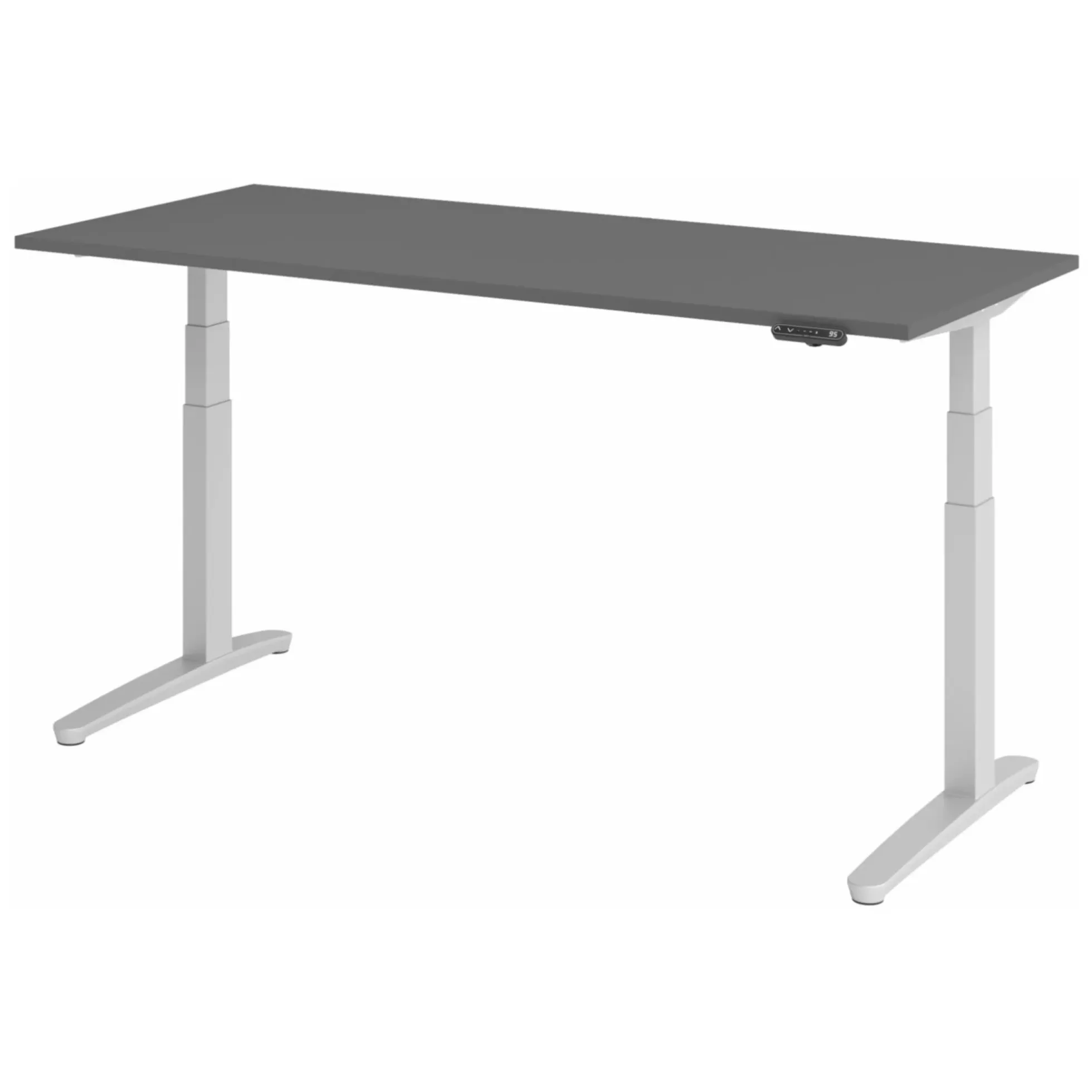 XBHM 19 SS | Schreibtisch 180 x 80 elektrisch höhenverstellbar Graphit