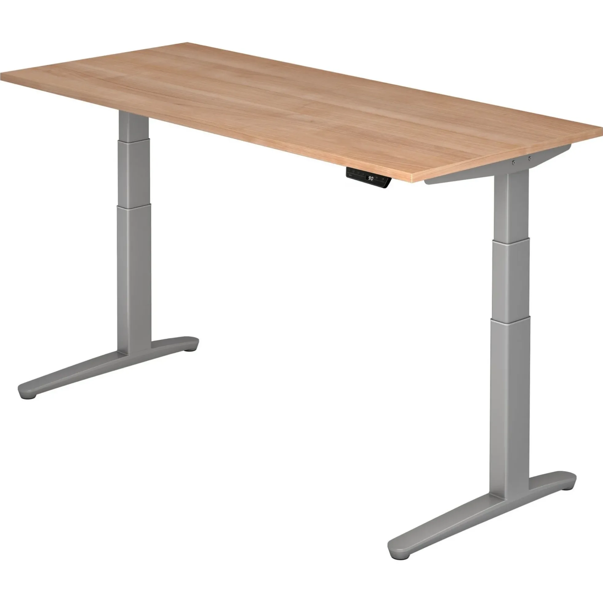 XBHM 19 SS | Schreibtisch 180 x 80 elektrisch höhenverstellbar Nussbaum