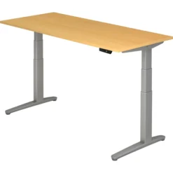 XBHM 19 SS | Schreibtisch 180 x 80 elektrisch höhenverstellbar Buche