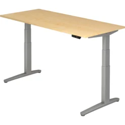 XBHM 19 SS | Schreibtisch 180 x 80 elektrisch höhenverstellbar Ahorn