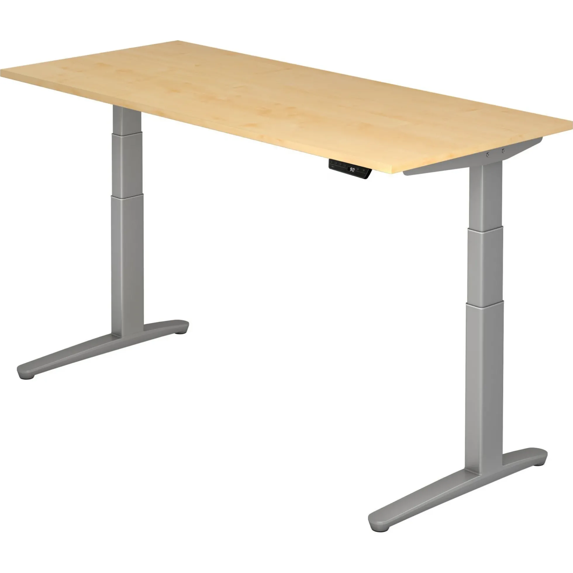 XBHM 19 SS | Schreibtisch 180 x 80 elektrisch höhenverstellbar Ahorn