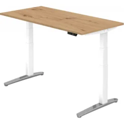 XBHM 16 WC | Schreibtisch 160 x 80 elektrisch höhenverstellbar Asteiche