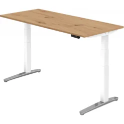 XBHM 19 WC | Schreibtisch 180 x 80 elektrisch höhenverstellbar Asteiche