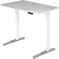 XBHM 12 WC | Schreibtisch 120 x 80 elektrisch höhenverstellbar Grau