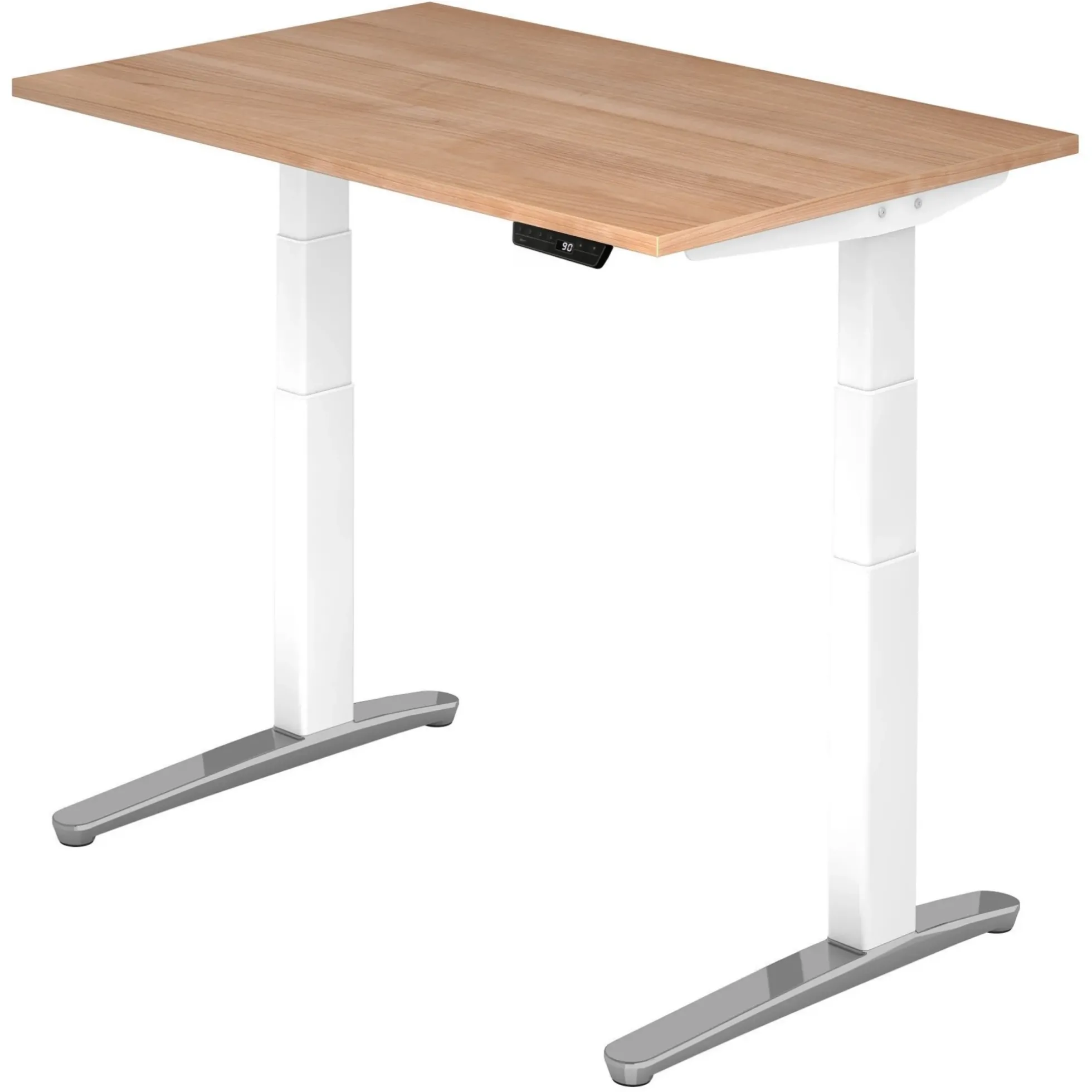XBHM 12 WC | Schreibtisch 120 x 80 elektrisch höhenverstellbar Nussbaum
