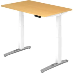 XBHM 12 WC | Schreibtisch 120 x 80 elektrisch höhenverstellbar Buche