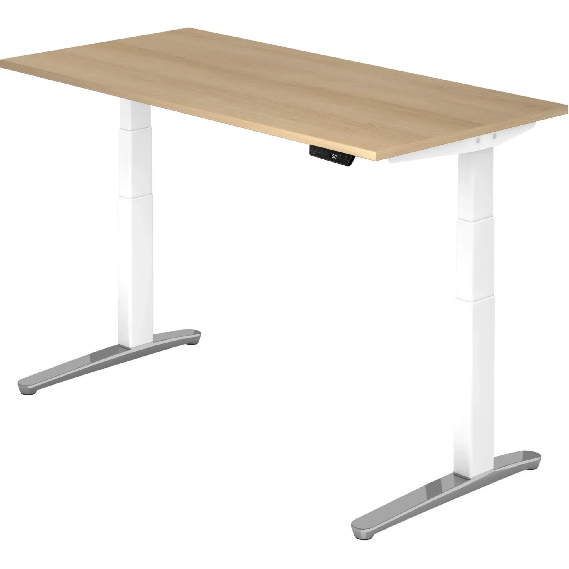 XBHM 16 WC | Schreibtisch 160 x 80 elektrisch höhenverstellbar Eiche