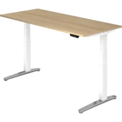 XBHM 19 WC | Schreibtisch 180 x 80 elektrisch höhenverstellbar Eiche