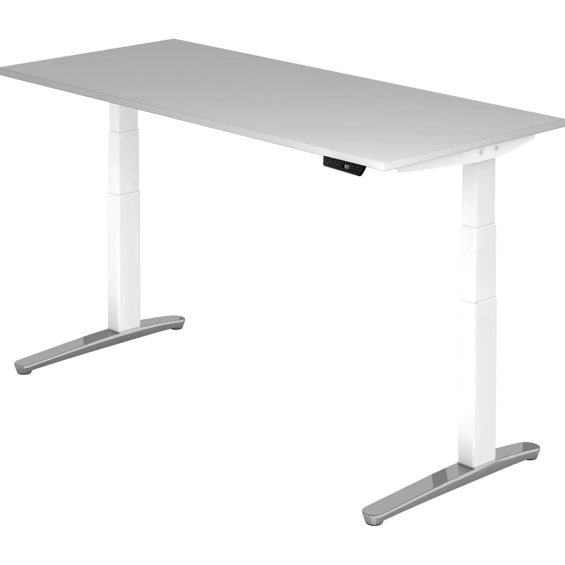 XBHM 19 WC | Schreibtisch 180 x 80 elektrisch höhenverstellbar Grau