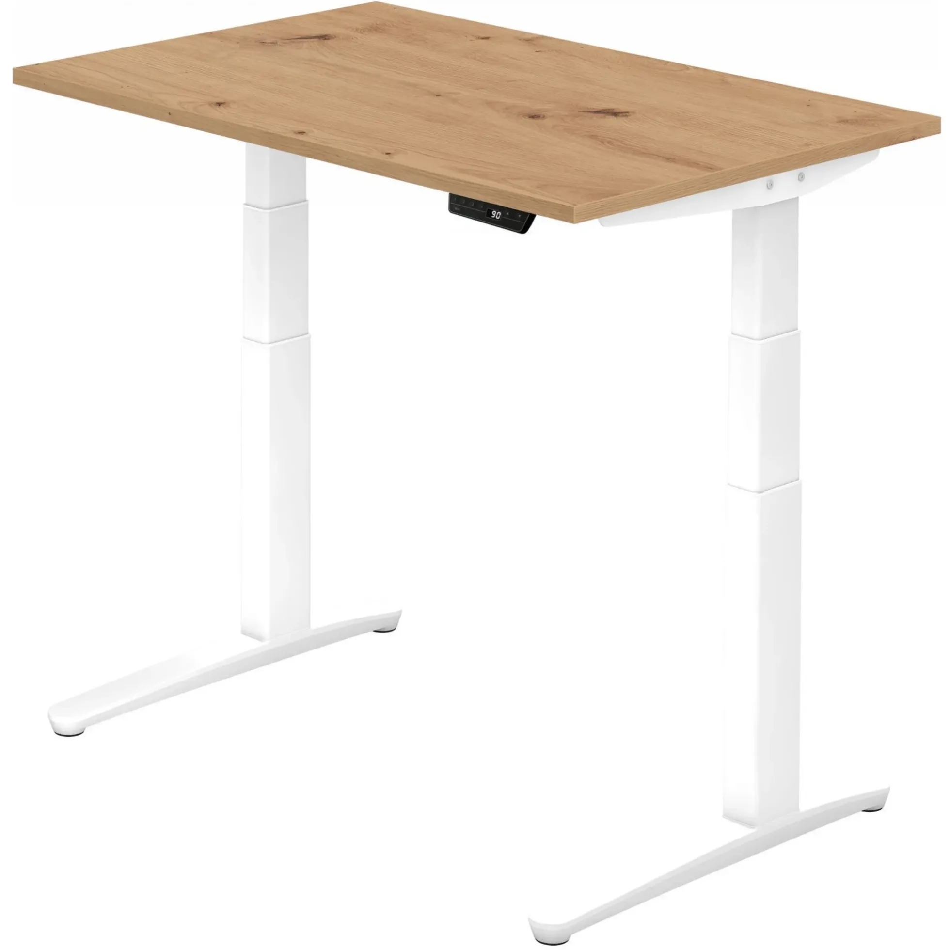 XBHM 12 WW | Schreibtisch 120 x 80 elektrisch höhenverstellbar Asteiche