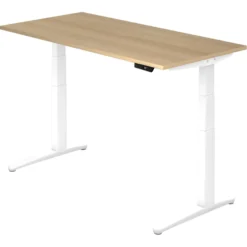 XBHM 16 WW | Schreibtisch 160 x 80 elektrisch höhenverstellbar Eiche