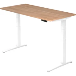 XBHM 16 WW | Schreibtisch 160 x 80 elektrisch höhenverstellbar Nussbaum