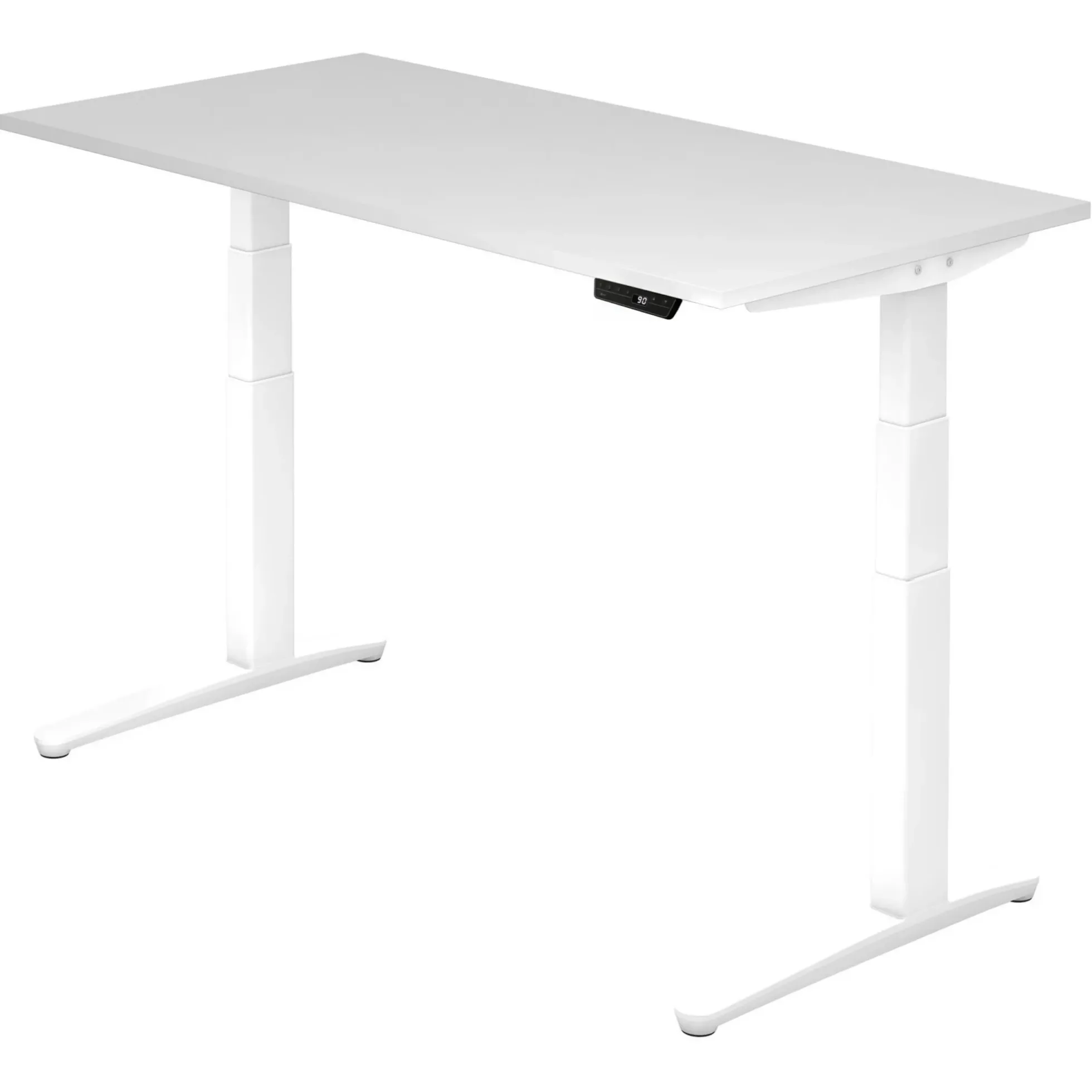 XBHM 16 WW | Schreibtisch 160 x 80 elektrisch höhenverstellbar Weiß