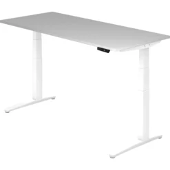 XBHM 19 WW | Schreibtisch 180 x 80 elektrisch höhenverstellbar Grau