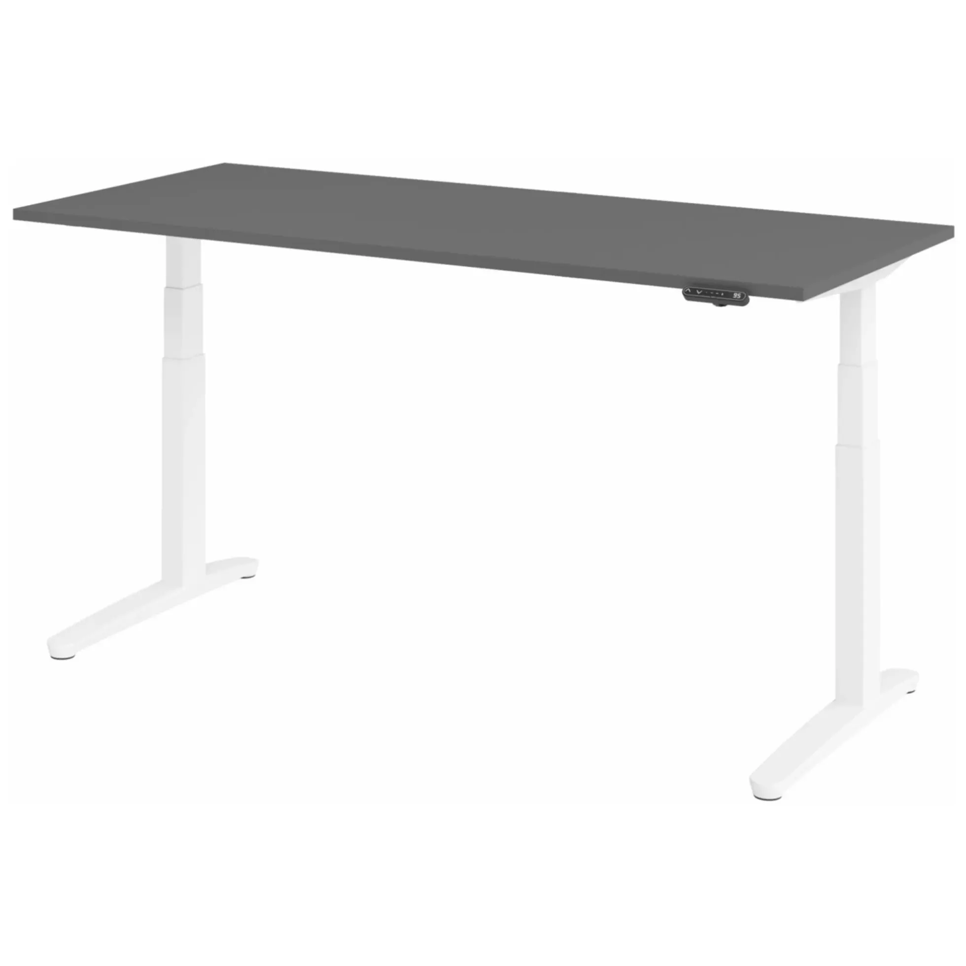 XBHM 19 WW | Schreibtisch 180 x 80 elektrisch höhenverstellbar Graphit