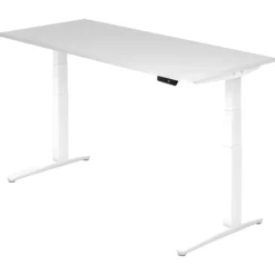 XBHM 19 WW | Schreibtisch 180 x 80 elektrisch höhenverstellbar Weiß