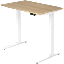 XBHM 12 WW | Schreibtisch 120 x 80 elektrisch höhenverstellbar Eiche