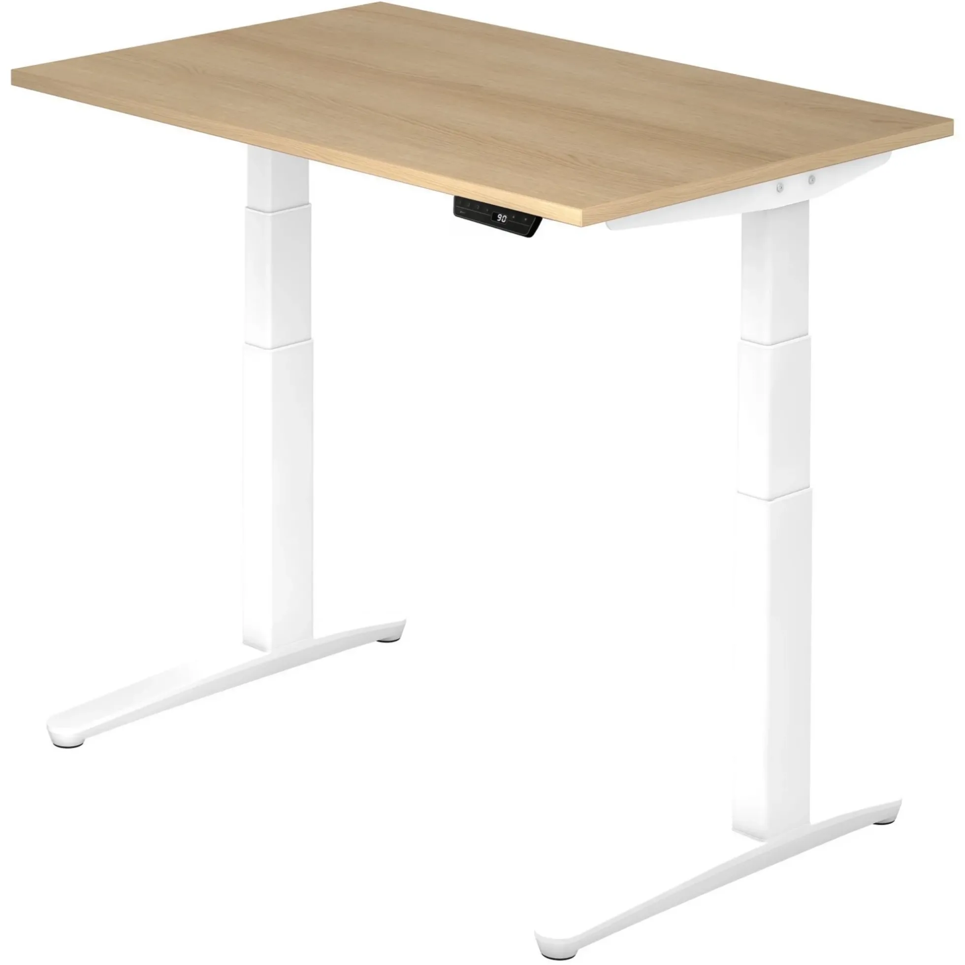 XBHM 12 WW | Schreibtisch 120 x 80 elektrisch höhenverstellbar Eiche