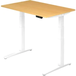 XBHM 12 WW | Schreibtisch 120 x 80 elektrisch höhenverstellbar Buche