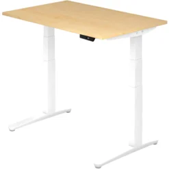 XBHM 12 WW | Schreibtisch 120 x 80 elektrisch höhenverstellbar Ahorn