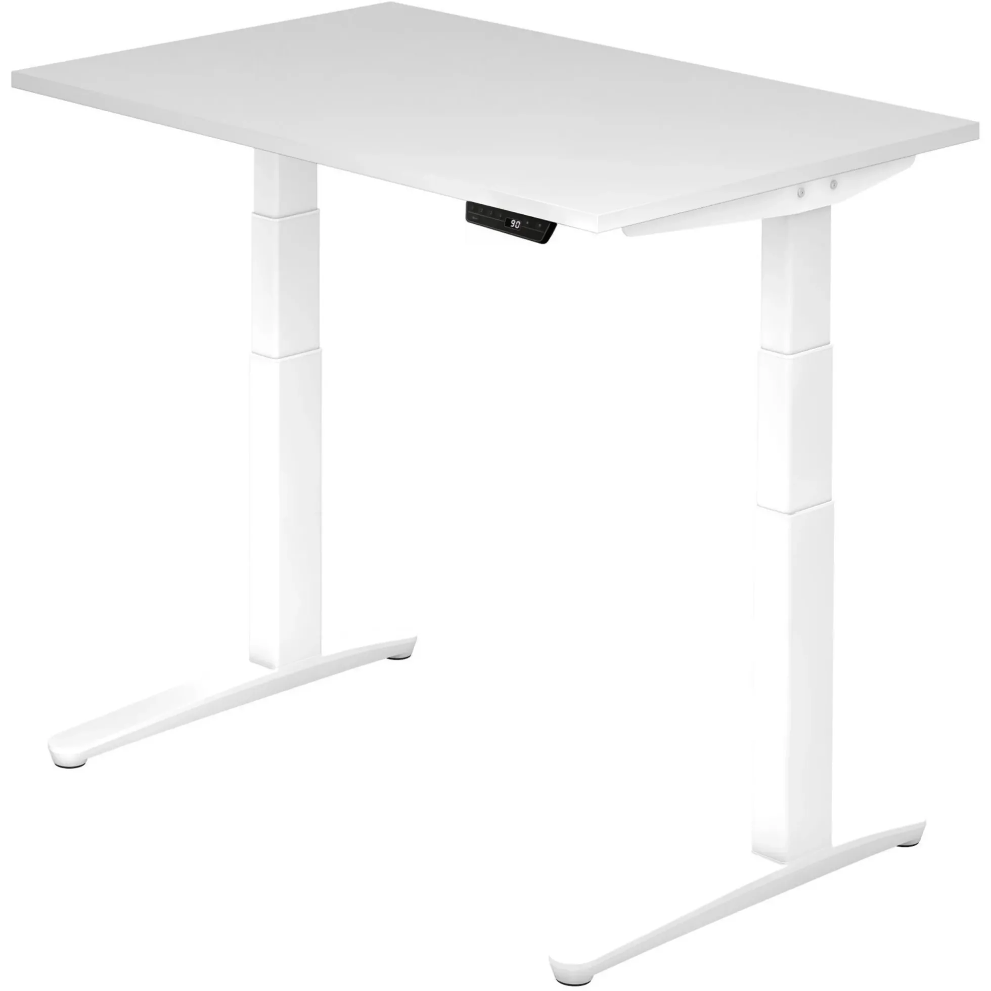 XBHM 12 WW | Schreibtisch 120 x 80 elektrisch höhenverstellbar Weiß