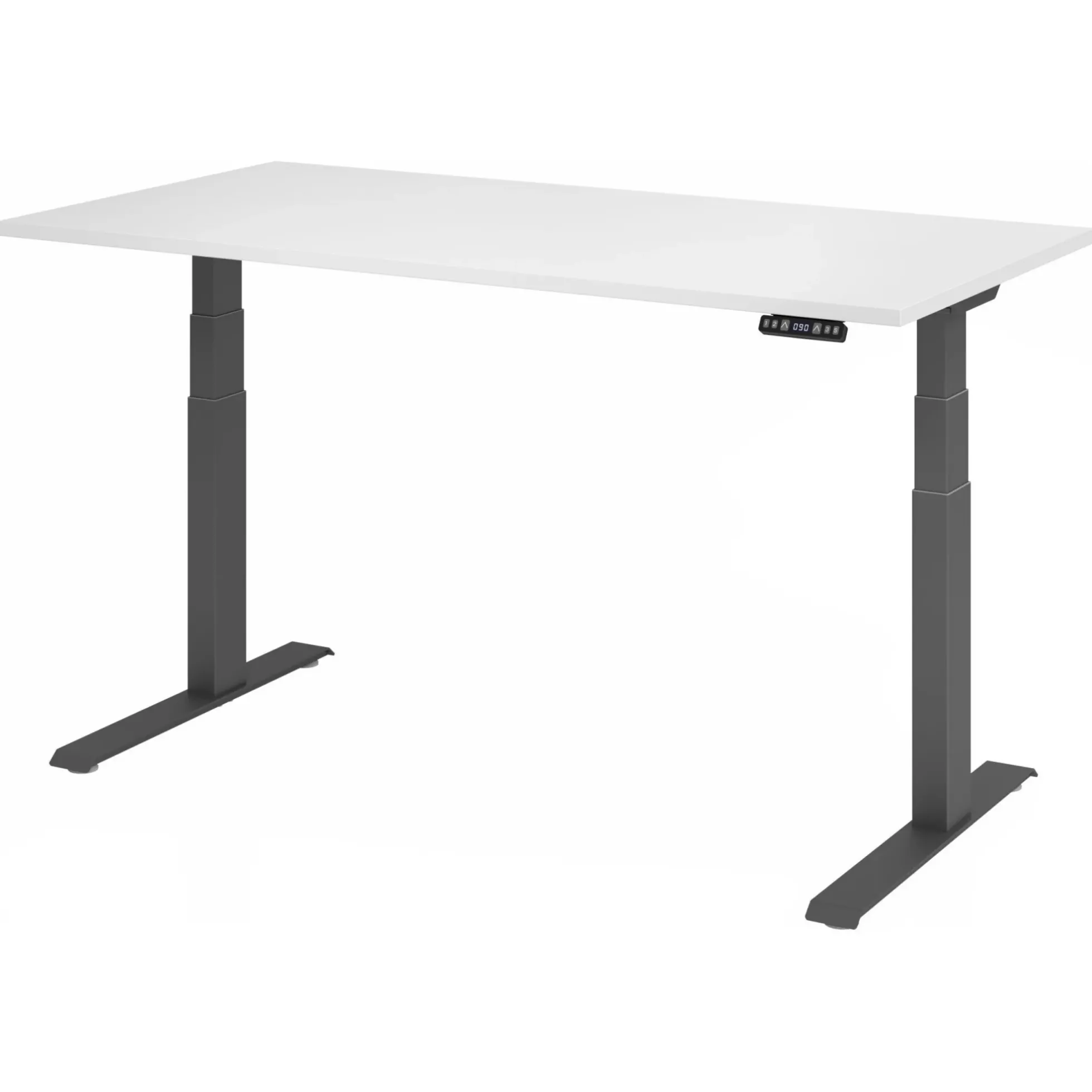 XDKB 16 G | Schreibtisch 160 x 80 elektrisch höhenverstellbar Weiß