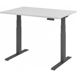 XDKB 12 G | Schreibtisch 120 x 80 elektrisch höhenverstellbar Grau