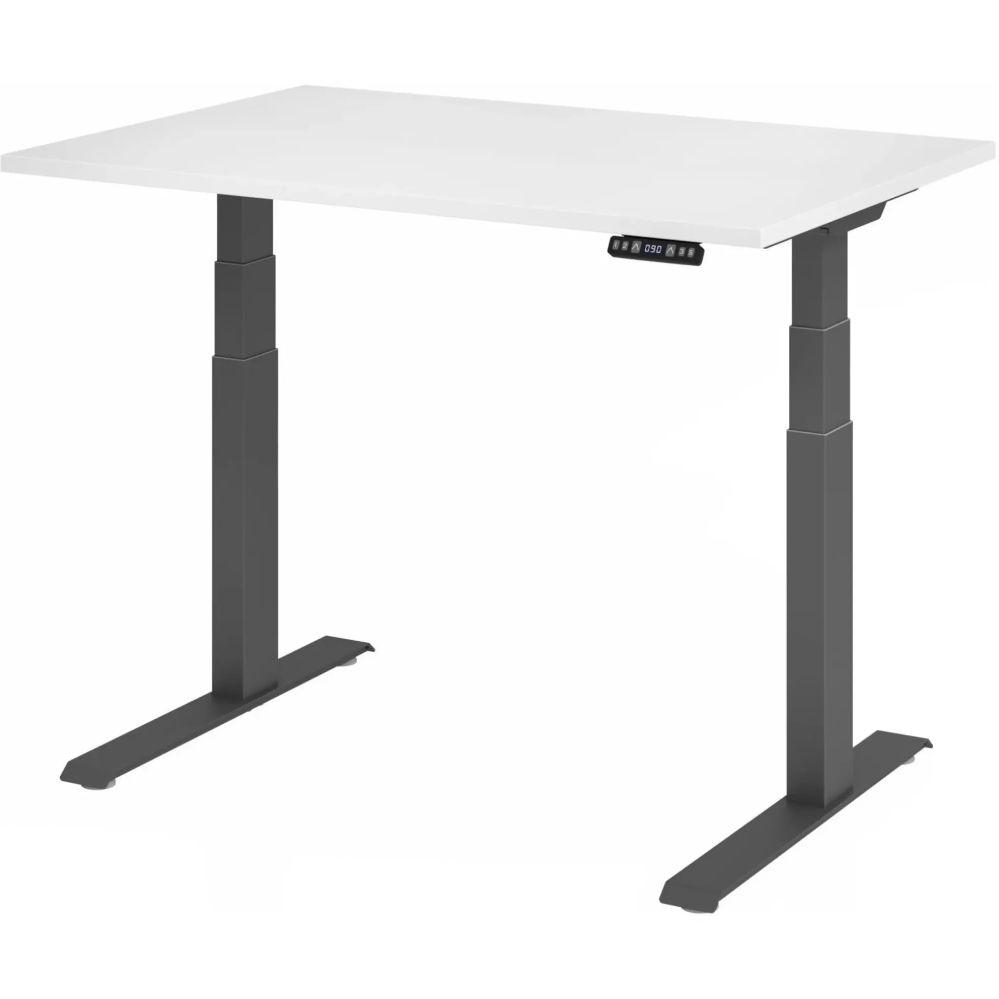 XDKB 12 G | Schreibtisch 120 x 80 elektrisch höhenverstellbar Weiß