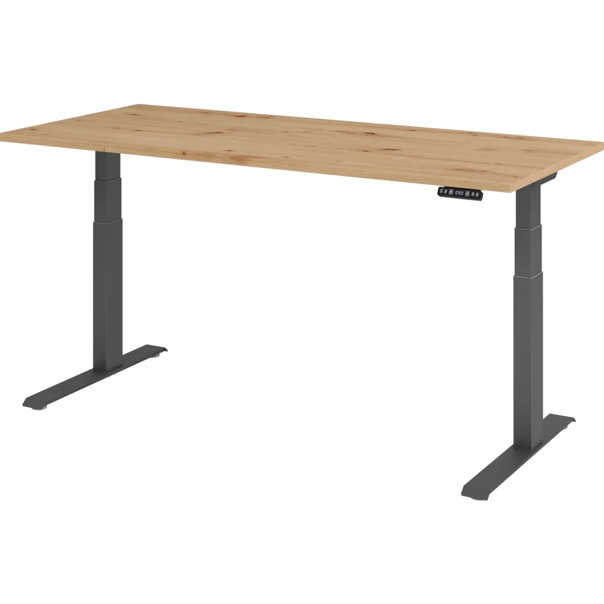 XDKB 19 G | 180x80 | Schreibtisch elektrisch höhenverstellbar Asteiche