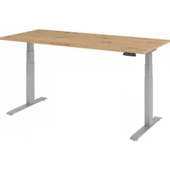 XDKB 19 S | Schreibtisch 180 x 80 elektrisch höhenverstellbar Asteiche