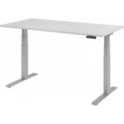 XDKB 16 S | Schreibtisch 160 x 80 elektrisch höhenverstellbar Grau