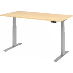 XDKB 16 S | Schreibtisch 160 x 80 elektrisch höhenverstellbar Ahorn