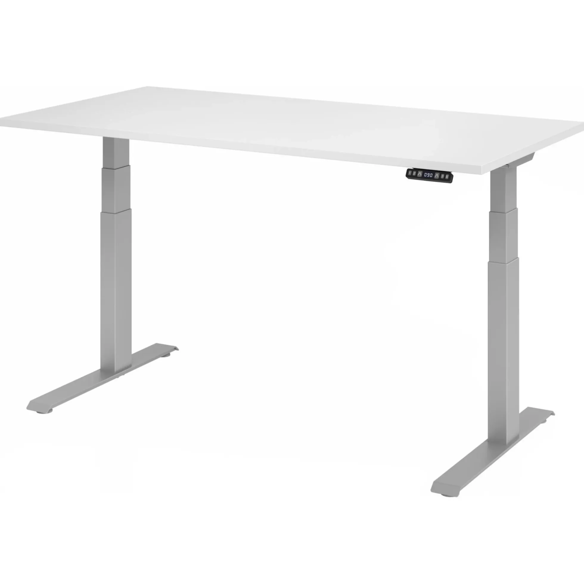 XDKB 16 S | Schreibtisch 160 x 80 elektrisch höhenverstellbar Weiß