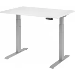 XDKB 12 S | Schreibtisch 120 x 80 elektrisch höhenverstellbar Weiß