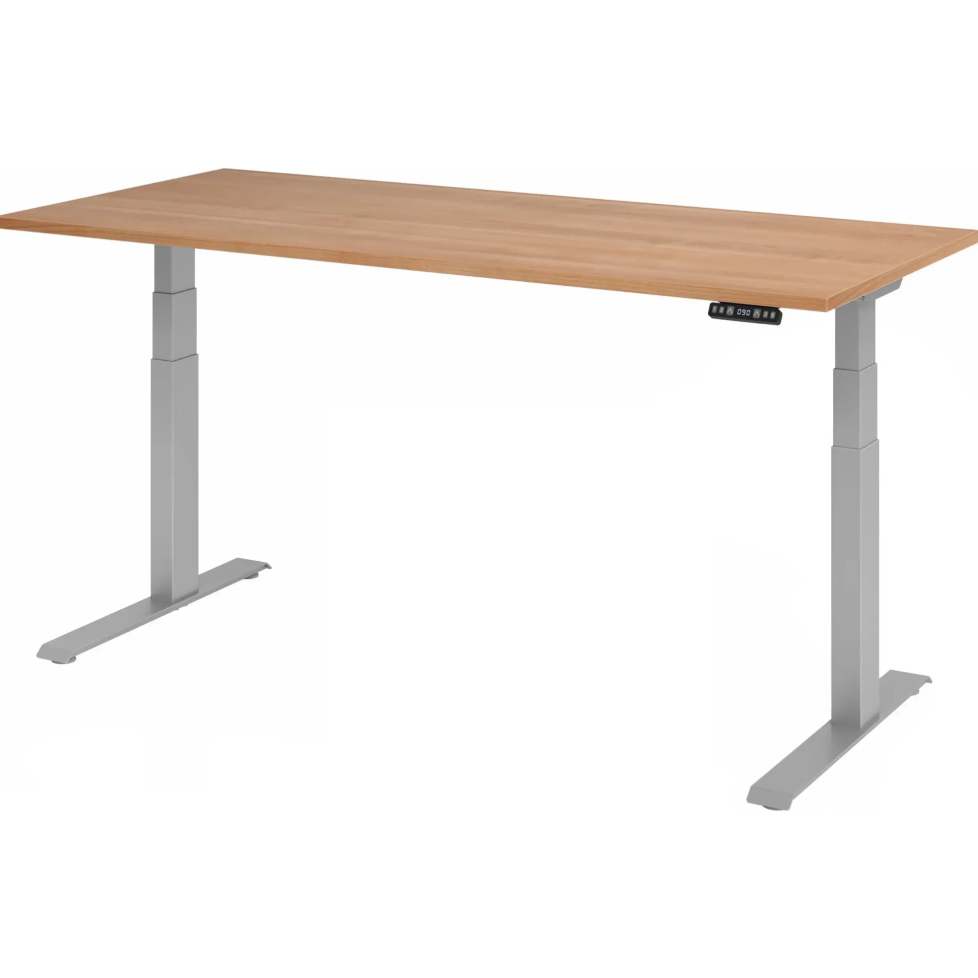 XDKB 19 S | Schreibtisch 180 x 80 elektrisch höhenverstellbar Nussbaum