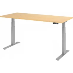 XDKB 19 S | Schreibtisch 180 x 80 elektrisch höhenverstellbar Ahorn