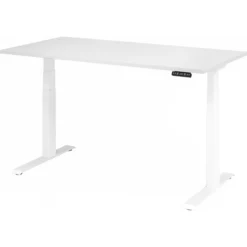XDKB 16 W | Schreibtisch 160 x 80 elektrisch höhenverstellbar Weiß