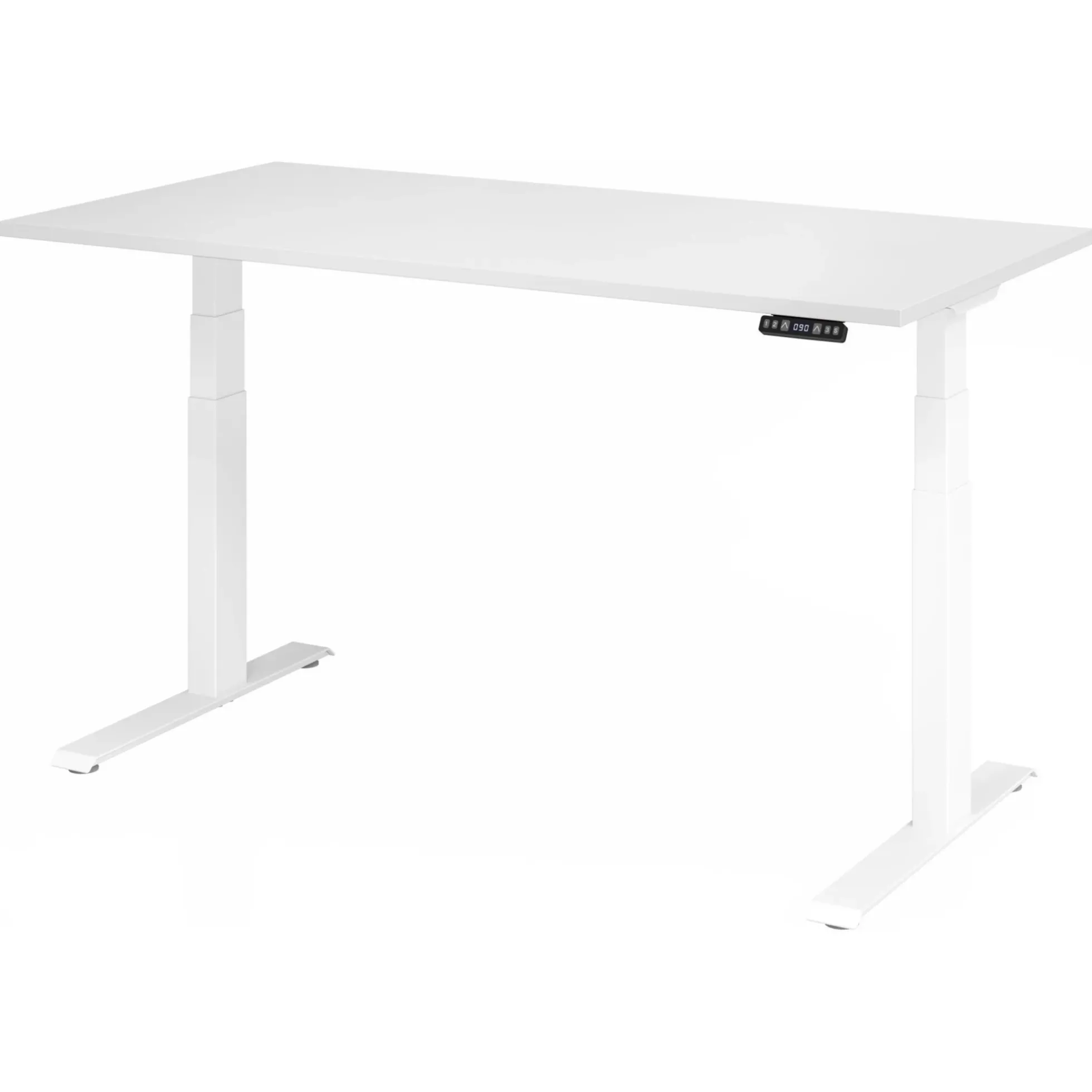XDKB 16 W | Schreibtisch 160 x 80 elektrisch höhenverstellbar Weiß