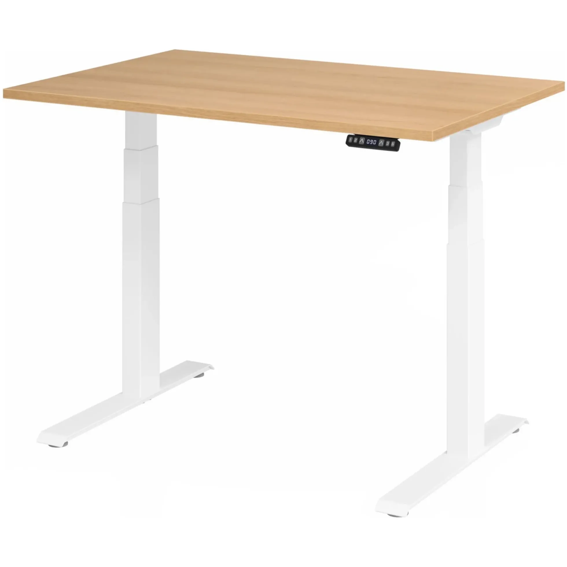 XDKB 12 W | Schreibtisch 120 x 80 elektrisch höhenverstellbar Eiche