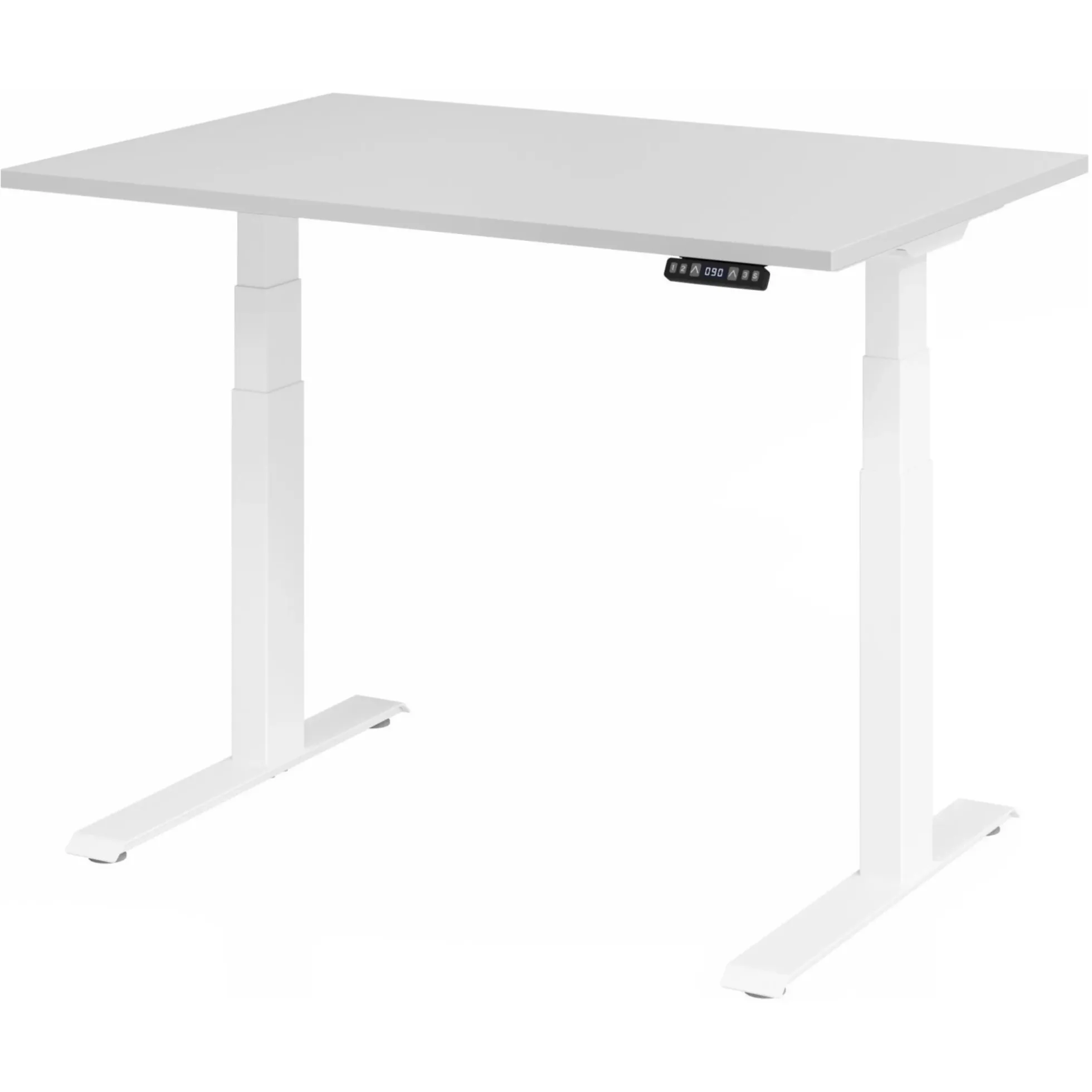 XDKB 12 W | Schreibtisch 120 x 80 elektrisch höhenverstellbar Grau
