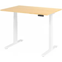 XDKB 12 W | Schreibtisch 120 x 80 elektrisch höhenverstellbar Ahorn