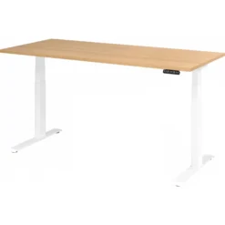XDKB 19 W | Schreibtisch 180 x 80 elektrisch höhenverstellbar Eiche